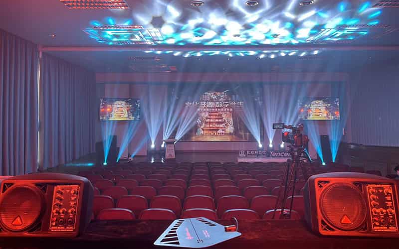 廣告物料制作會場布景舞臺搭建展位搭建舞臺燈光設備演藝音響高清LED屏